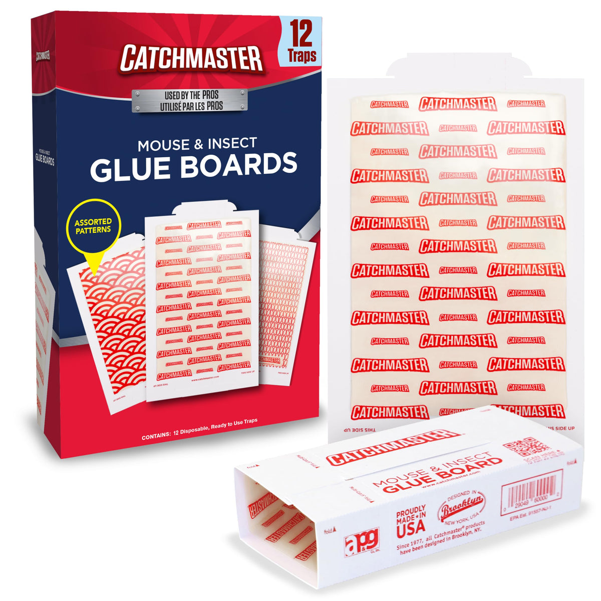 Catchmaster extra sticky glue board for mice and insects; indoor, pesticide-free.