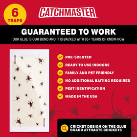 Catchmaster glue trap provides mess-free protection with 55 square inches of catching power