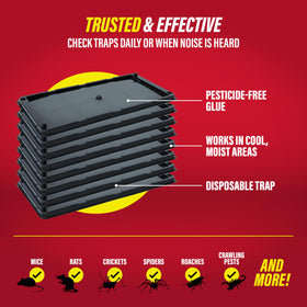 Catchmaster 8-pack traps shown in a home garage setup.