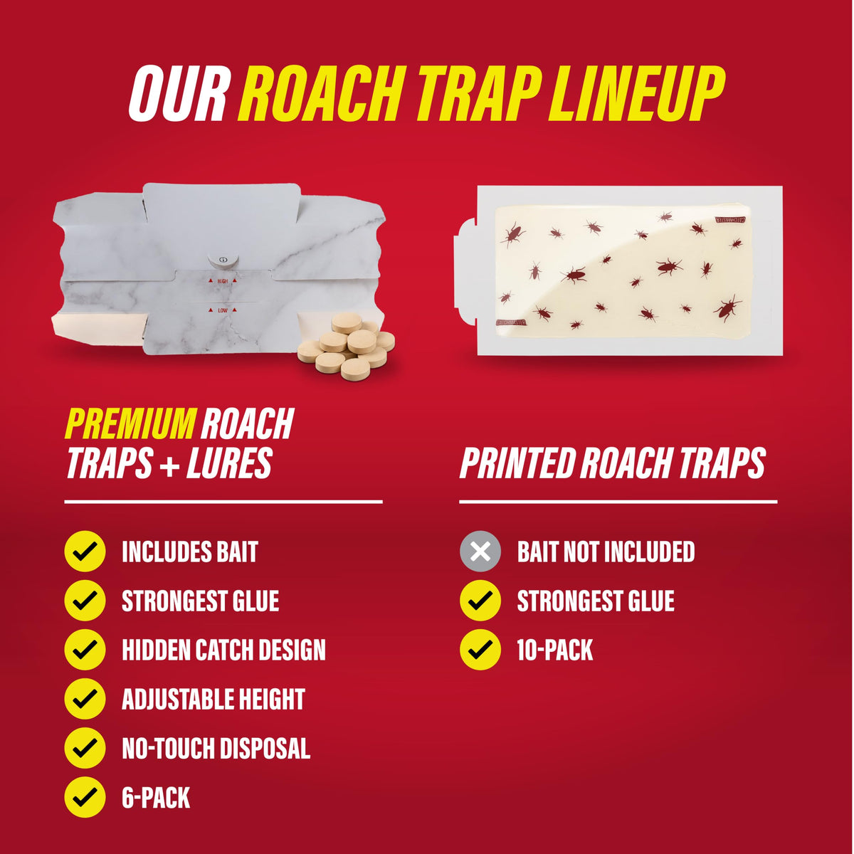 Catchmaster indoor glue traps for kitchens and garages illustrate versatile use.