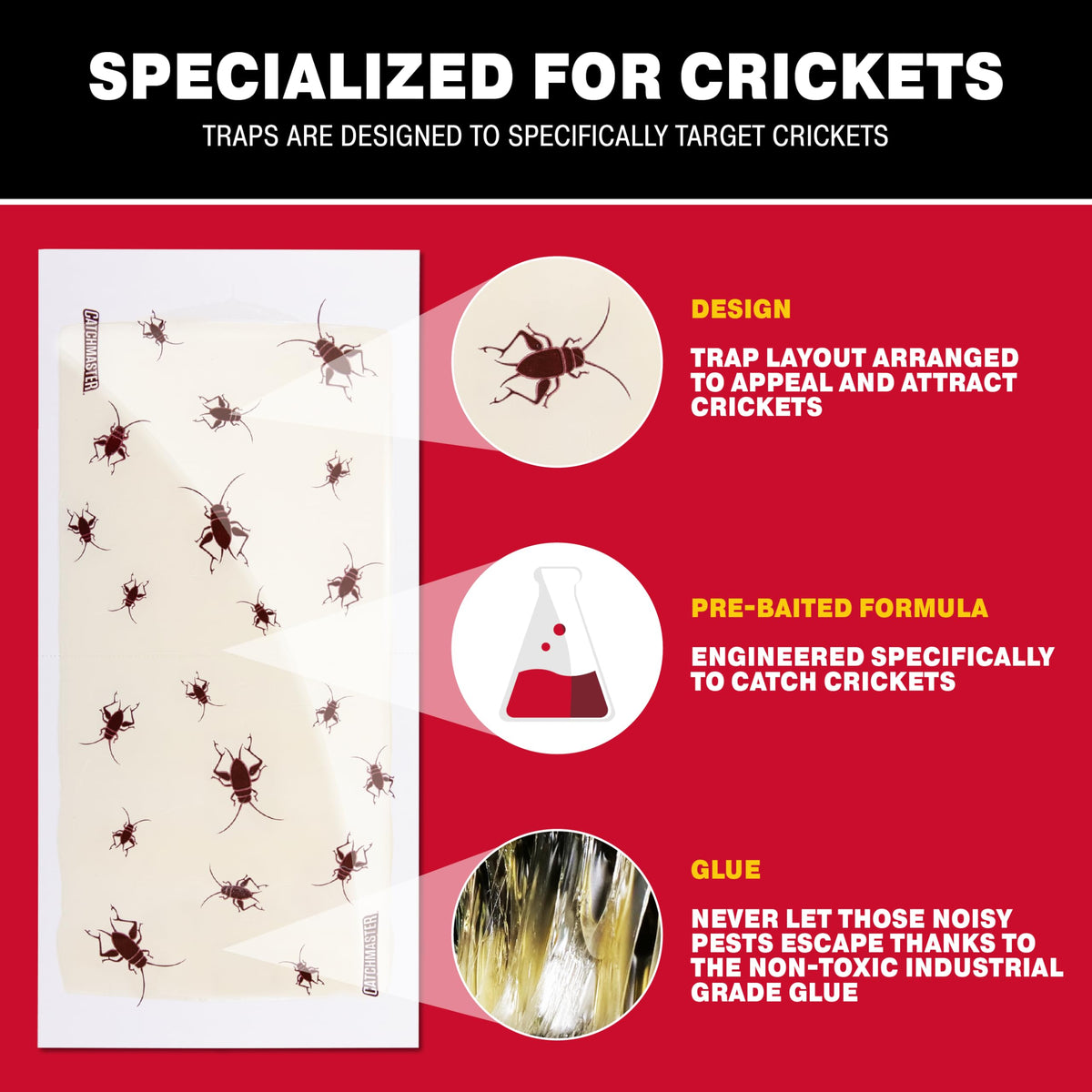 Catchmaster indoor pest trap pesticide-free keeps living spaces clean and safe