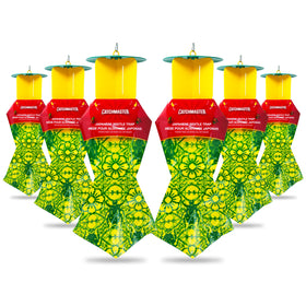 Catchmaster Japanese Beetle Trap 6-pack ready-to-use in garden to deter beetles
