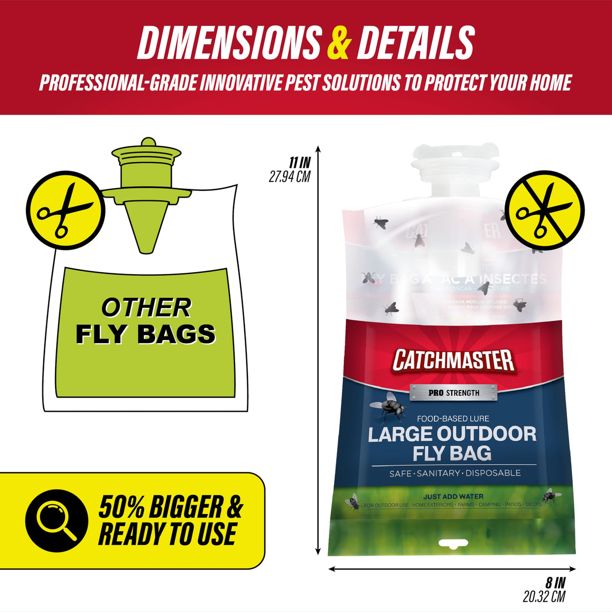 Catchmaster Pro 4-pack packaging for backyard and patio setup.