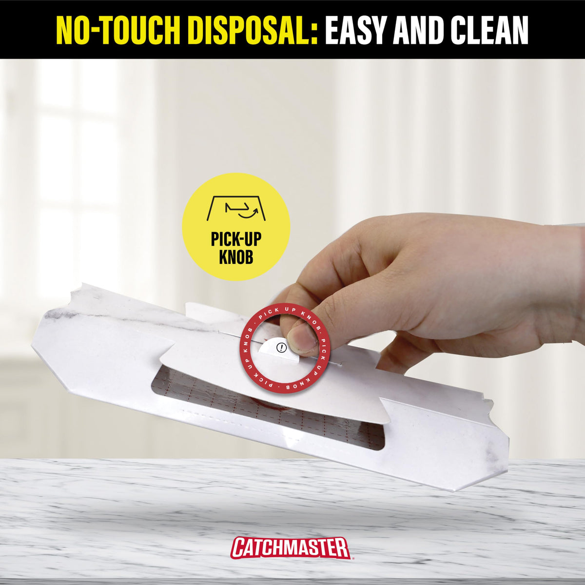 Catchmaster roach trap kitchen-bathroom placement supports convenient indoor pest control.