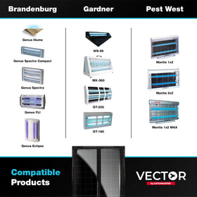 Catchmaster Vector kitchen-dining setup demonstrates unobtrusive pest control in food areas.