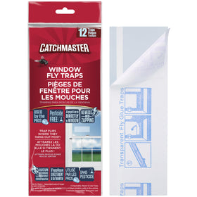 Catchmaster Window Traps 12-Pack packaging ready for easy pest control at home.