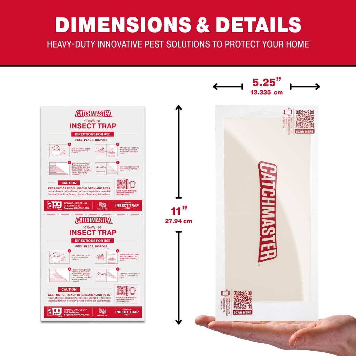 Catchmaster XL glue trap 20-pack packaging box ready to use