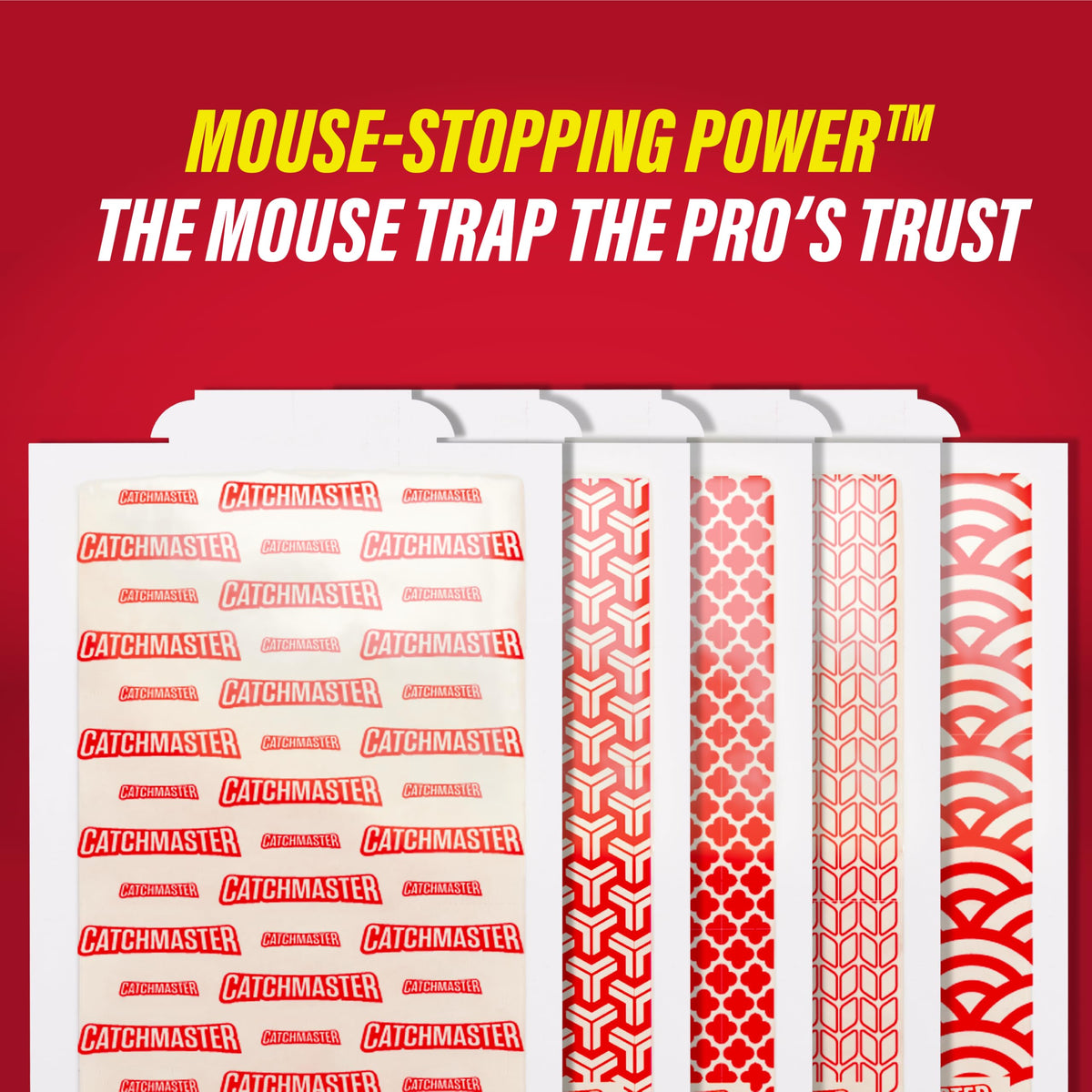 Catchmaster year-round, pesticide-free pest management with strong adhesive.