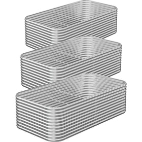 CATMANOR 3-pack tall raised bed outdoor - durable gardening space for vegetables and flowers