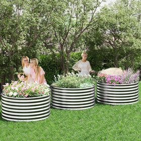 CATMANOR multipurpose bed suitable for composting and decorative planting.