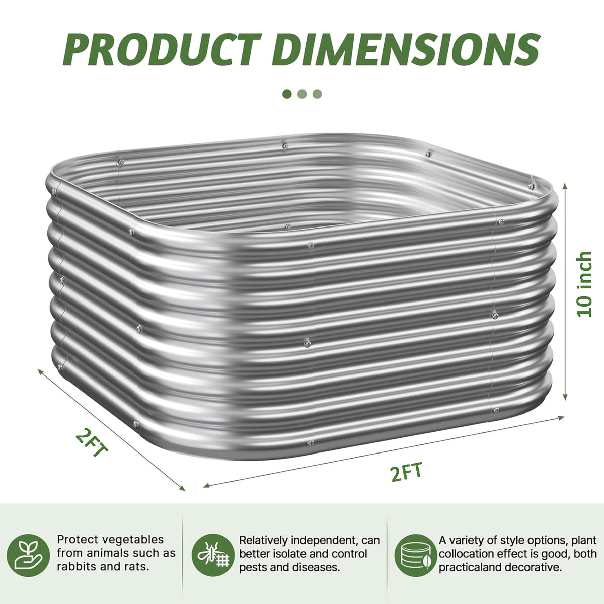 CATMANOR quick tool-free assembly demonstrates easy setup of a raised garden bed.