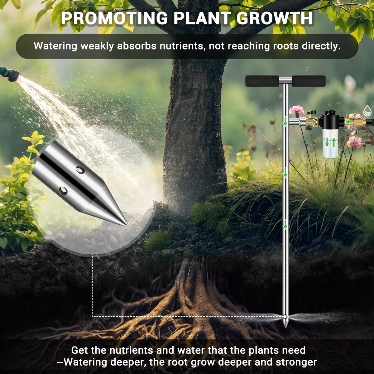 Caulimo brass valve provides precise water control during root watering
