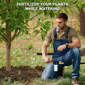 Caulimo easy assembly and low flow use for efficient garden watering