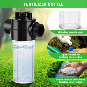Caulimo fertilizer bottle integration for direct root feeding and growth support