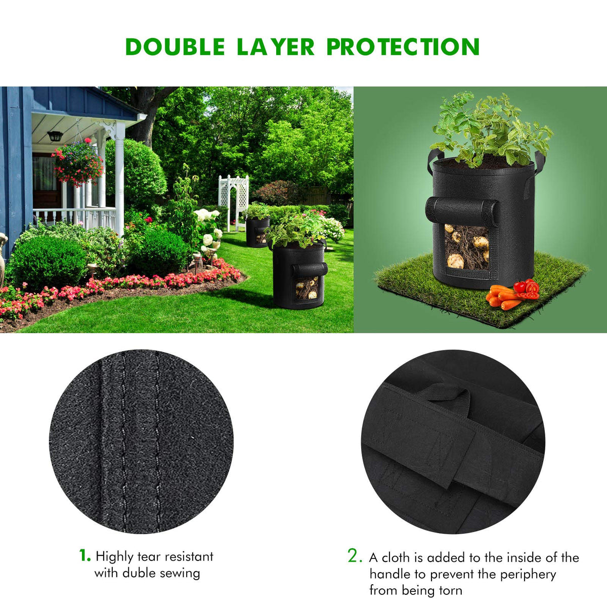 Cavisoo breathable drainage fabric promotes healthy root development.