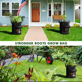 Cavisoo 5-pack grow bags are reusable for multiple years of gardening.
