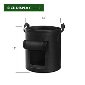 Cavisoo grow bag with reinforced handle design for sturdy transport.
