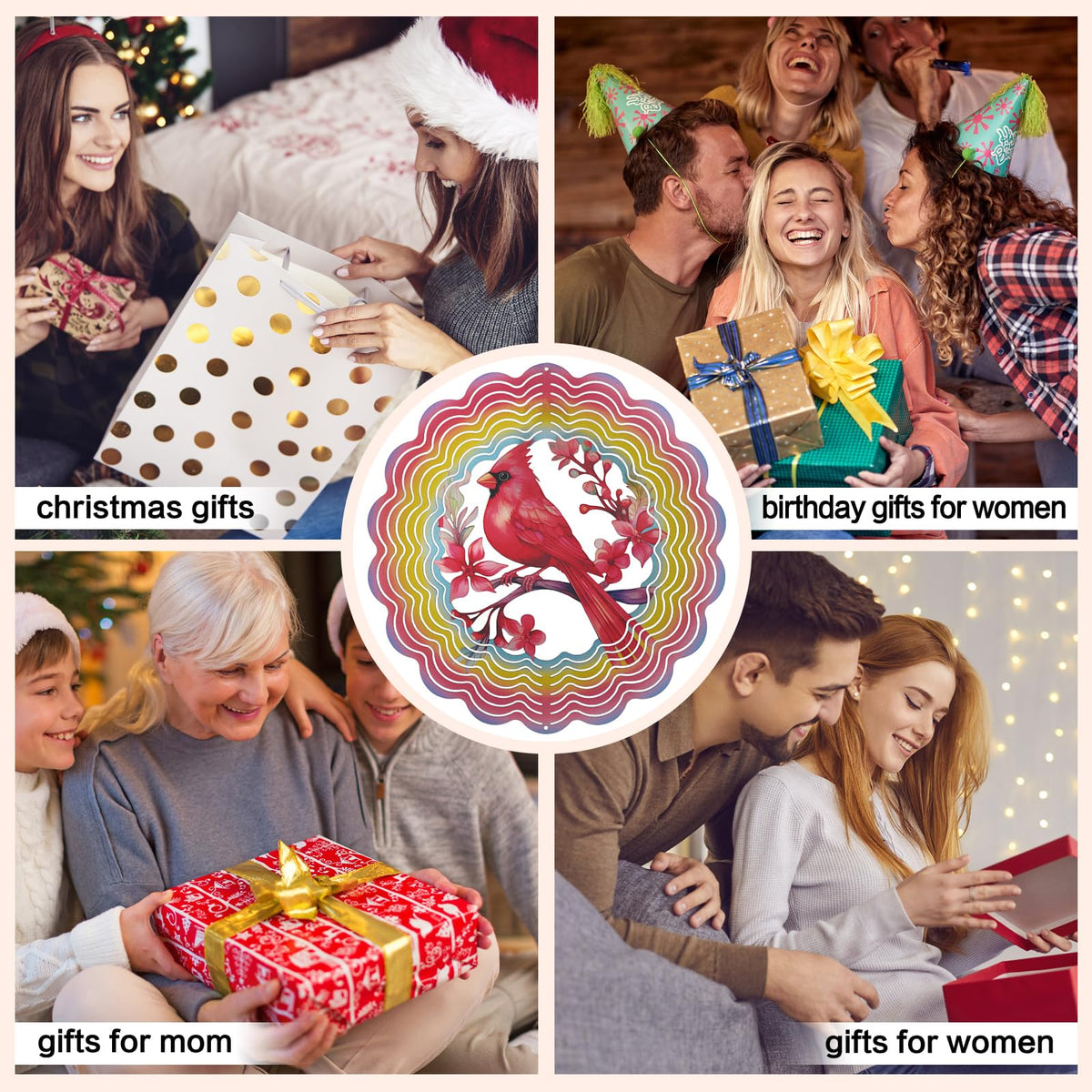 Cawalap gift-pack Cardinal wind spinner ideal for gifting.