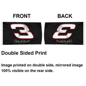 Cayyon Dale Earnhardt Sr Intimidator flag two-sided printing for clear visibility from both sides.