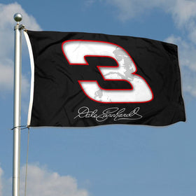 Cayyon Dale Earnhardt Sr Intimidator flag UV fade-resistant dye preserves colors.