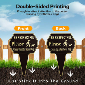 CBCJIEHUXL yard visibility placement shows signs in a garden setting