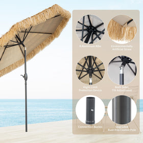 CBFULLRES zinc alloy crank ensures smooth opening and closing of the umbrella