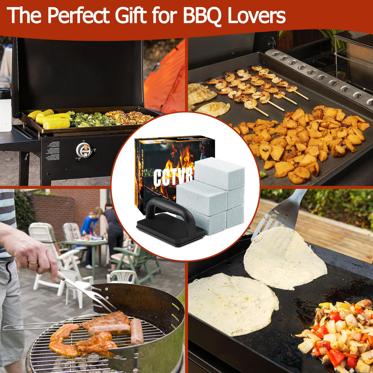 CCTVRTV gift-pack brick cleaning kit ideal gift for BBQ lovers.