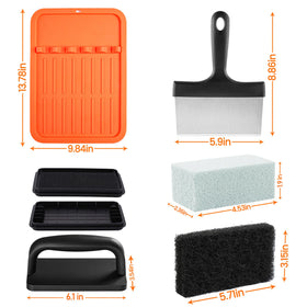 CCTVRTV heavy griddle bricks with handle tackling rust and buildup