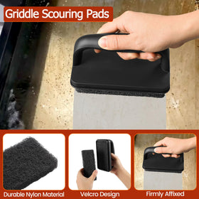 CCTVRTV scouring pads with handle absorbing grease without scratching