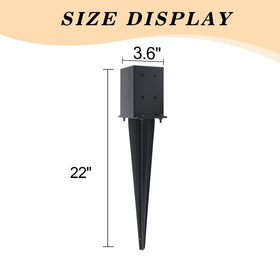 CDFYJHFDQ anti-rust black powder coat finish extends outdoor life and resists corrosion.