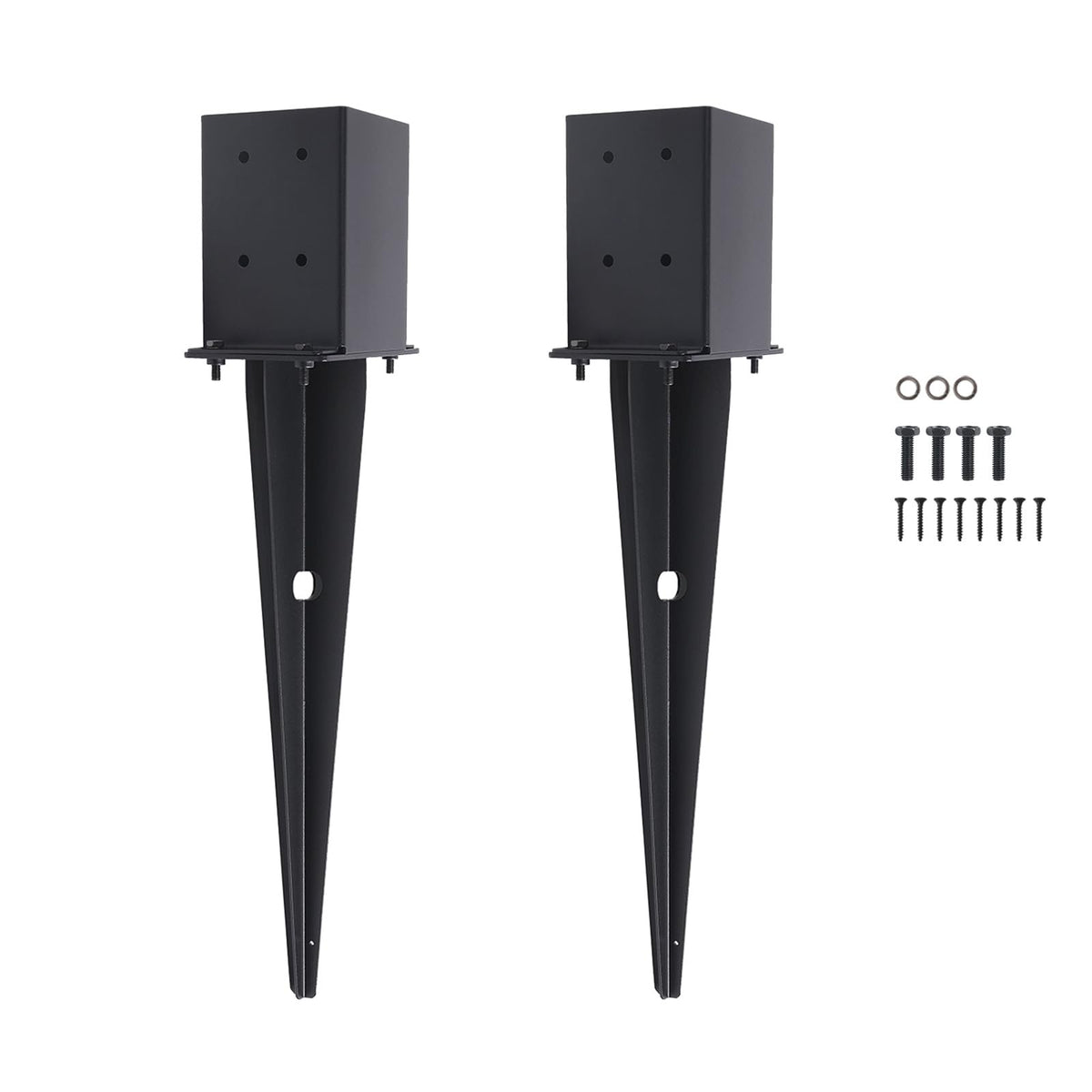 CDFYJHFDQ fence post anchor ground spike 22in provides stable post support for outdoor structures.