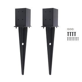 CDFYJHFDQ fence post anchor ground spike 22in provides stable post support for outdoor structures.
