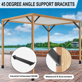 CDFYJHFDQ bracket set ideal for gazebos, tree houses, cabins, and patios.
