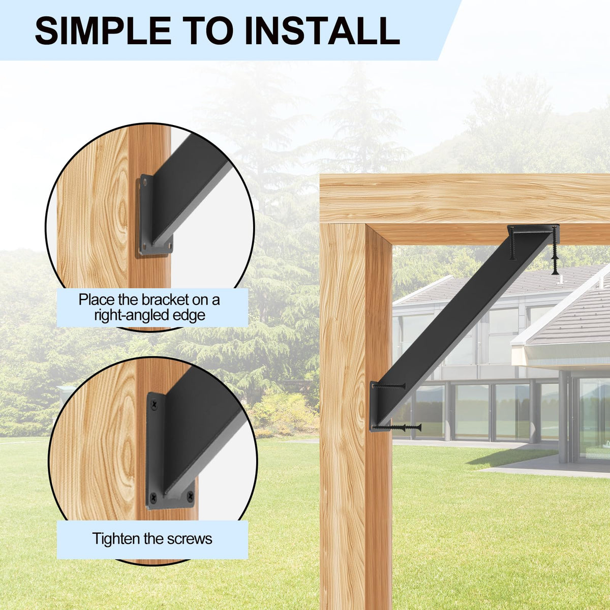 CDFYJHFDQ pre-drilled holes and screws included for easy, precise installation.