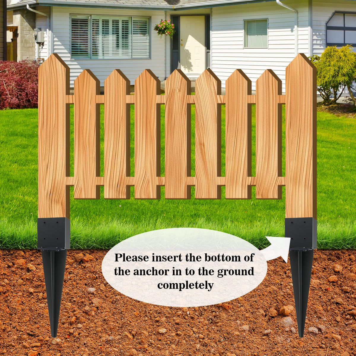 CDFYJHFDQ versatile stake supports decks, mailboxes, gates and more.