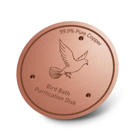 CDHSBJH Bird Bath Copper Disk 0.6mm close-up, durable surface for outdoor use