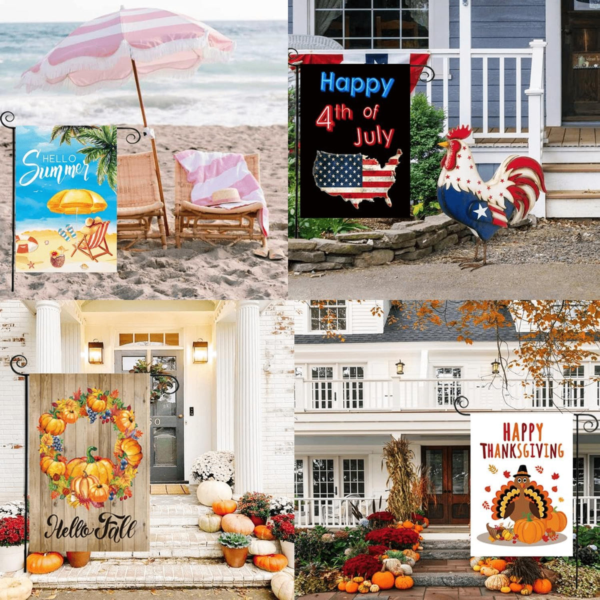 CDLong Halloween flag 12x18 offers seasonal ambiance for porches and gardens.