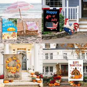 CDLong Halloween flag 12x18 offers seasonal ambiance for porches and gardens.