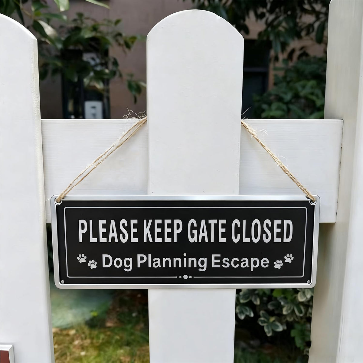 CDXHOME outdoor gate sign withstands indoor and outdoor environments.