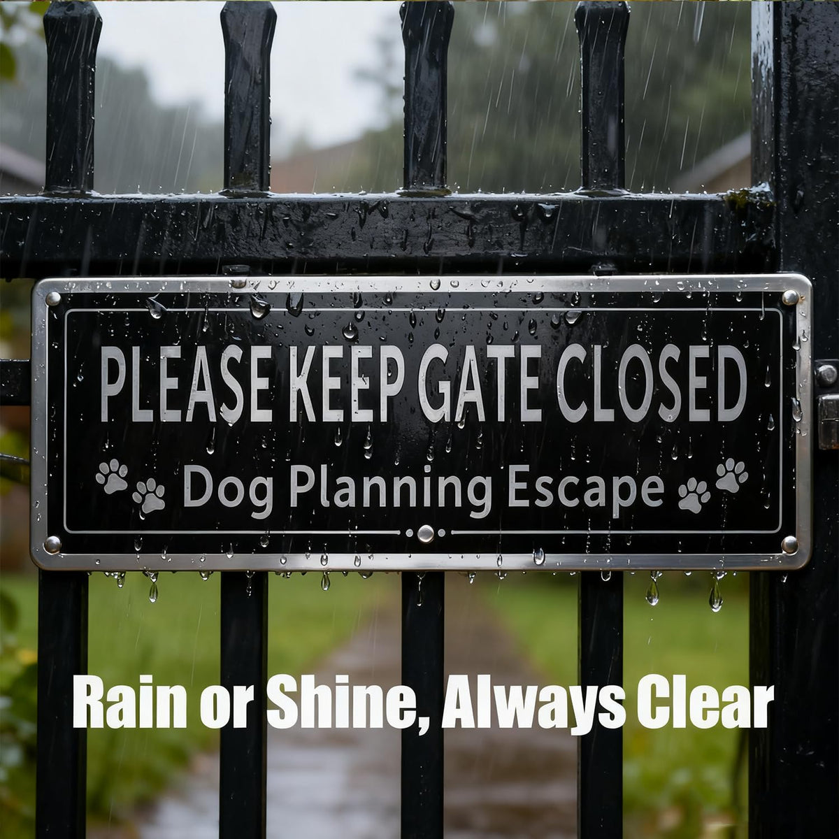 CDXHOME 2-pack sign increases visibility near gates and entrances.