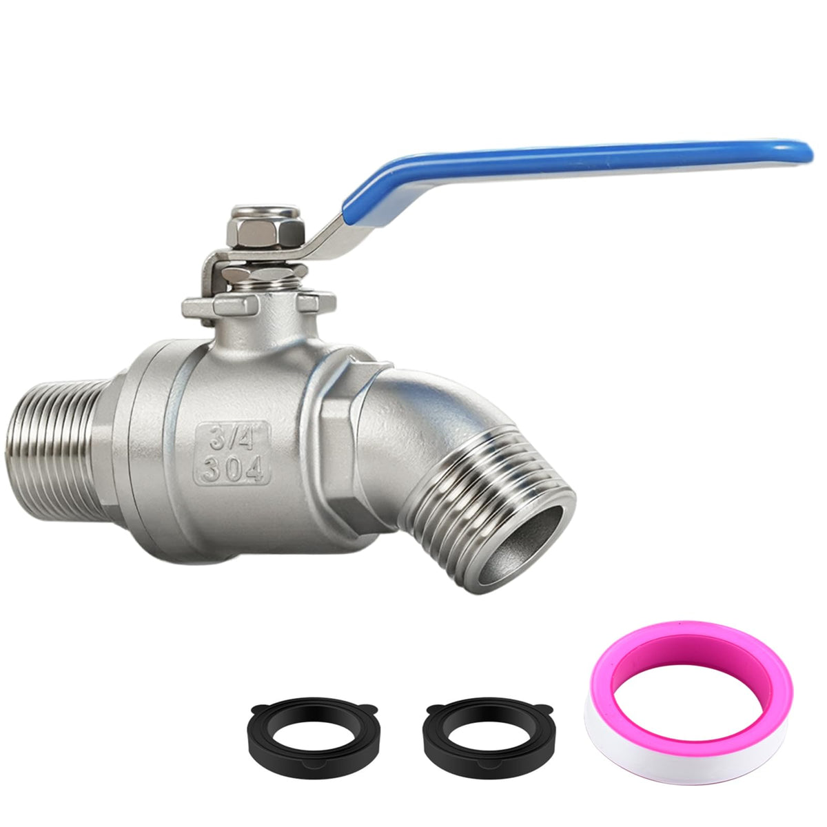 Ceaeso 304 stainless-steel outdoor faucet full-flow image improves watering efficiency.