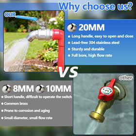 Ceaeso corrosion-resistant outdoor spigot withstands weather conditions.