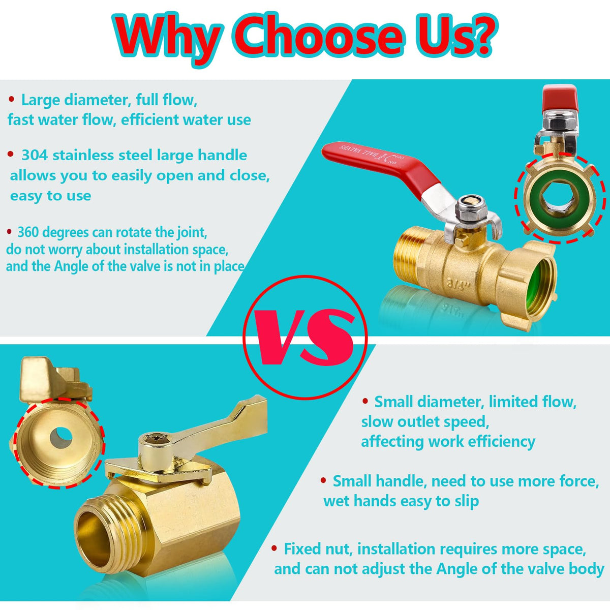 Ceaeso durable brass valve in use for outdoor watering.