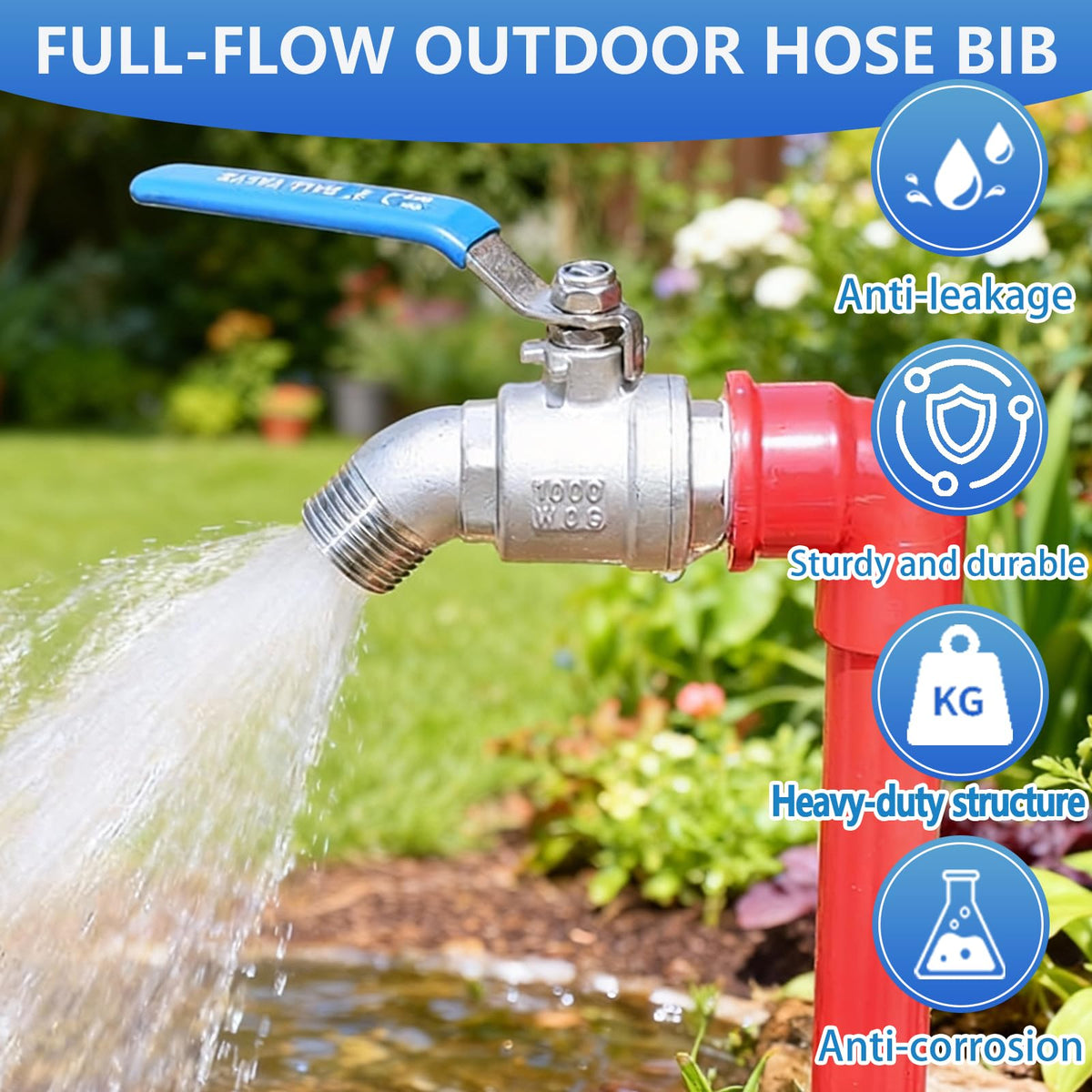 Ceaeso safe drinking water spigot image promotes clean outdoor water use.