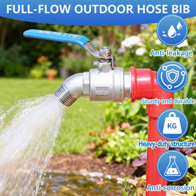 Ceaeso safe drinking water spigot image promotes clean outdoor water use.