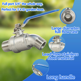 Ceaeso stainless steel faucet image suitable for gardens and irrigation.