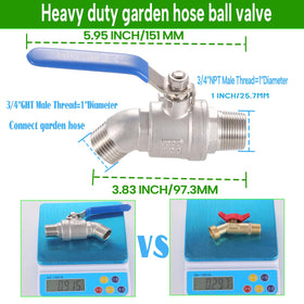 Ceaeso 304 stainless steel garden hose faucet provides durable water access.