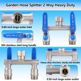 Ceaeso standard 3/4-inch faucet thread fits most hoses and spigots