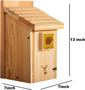CEDAR ALPHA Bluebird House entrance hole 1.5-inch opening suitable for bluebirds