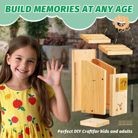 CEDAR ALPHA Bluebird House outdoor mounting options for wall, tree, or pole